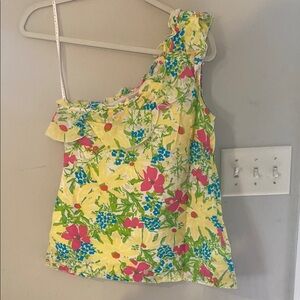 Floral One-Shoulder Top